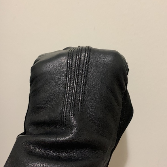 COPY - Vintage Leather Fabric Gloves. Black. Elegant 8.5 - Picture 3 of 6